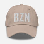 BZN Airport Code Embroidered Dad Hat Bozeman Montana