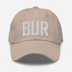 BUR Airport Code Embroidered Dad Hat Burbank California