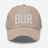 BUR Airport Code Embroidered Dad Hat Burbank California