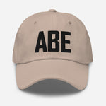 ABE Airport Code Embroidered Dad Hat Allentown Pennsylvania