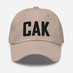 CAK Airport Code Embroidered Dad Hat Akron Ohio