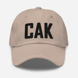 CAK Airport Code Embroidered Dad Hat Akron Ohio