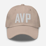 AVP Airport Code Embroidered Dad Hat Avoca Pennsylvania