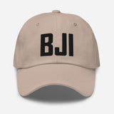 BJI Airport Code Embroidered Dad Hat Bemidji Minnesota