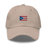 Puerto Rico Flag Embroidered Dad Hat