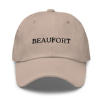 Beaufort, SC South Carolina Embroidered Dad Hat - Black Thread