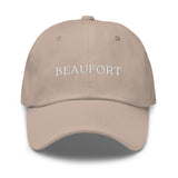 Beaufort, SC South Carolina Embroidered Dad Hat - White Thread