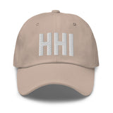 HHI Airport Code Embroidered Dad Hat Hilton Head Island South Carolina