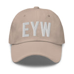 EYW Florida Airport Code Embroidered Dad Hat | White Thread