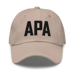 APA Airport Code Embroidered Dad Hat | Black Thread