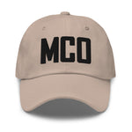 MCO Airport Code Embroidered Dad Hat | Black Thread