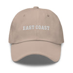 East Coast Embroidered Dad Hat Varsity Letter  College