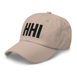 HHI Airport Code Hilton Head Island Embroidered Dad Hat