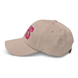 CHS Airport Code Embroidered Dad Hat South Carolina Charleston SC | Flamingo Pink Thread