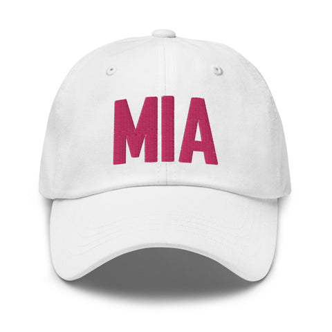 MIA Airport Code Embroidered Dad Hat Miami Florida