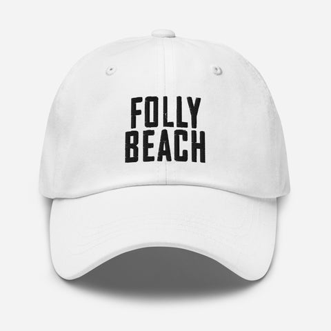 Folly Beach South Carolina Embroidered Dad Hat