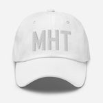 MHT Airport Code Embroidered Dad Hat Manchester New Hampshire