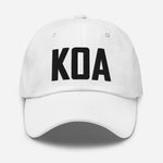 KOA Airport Code Embroidered Dad Hat Kailua Kona Hawaii