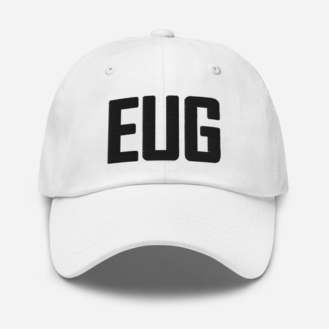 EUG Airport Code Embroidered Dad Hat Eugene Oregon