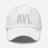 AVL Airport Code Embroidered Dad Hat Asheville North Carolina