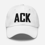 ACK Airport Code Embroidered Dad Hat Nantucket Massachusetts