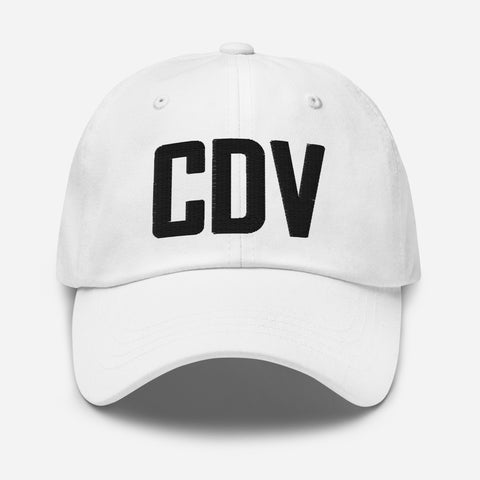 CDV Airport Code Embroidered Dad Hat Cordova Alaska