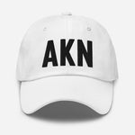 AKN Airport Code Embroidered Dad Hat King Salmon Alaska