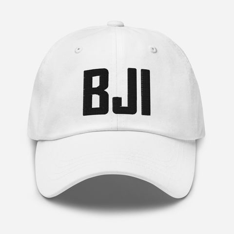 BJI Airport Code Embroidered Dad Hat Bemidji Minnesota