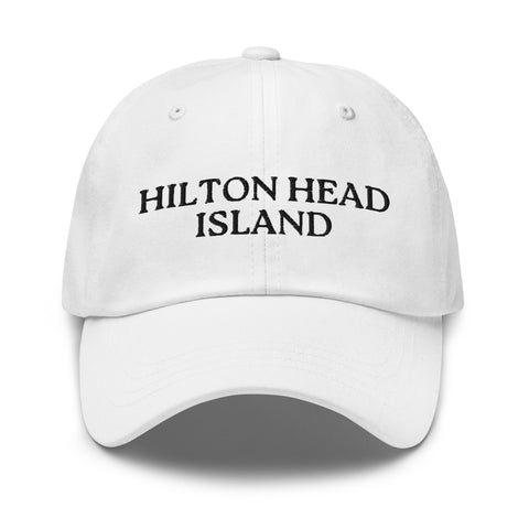 Hilton Head Island, SC South Carolina Embroidered Dad Hat - Black Thread