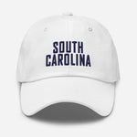 South Carolina Embroidered Dad Hat | Navy Thread | State Initials