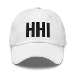 HHI Airport Code Hilton Head Island Embroidered Dad Hat