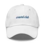 coastal club Embroidered Dad Hat | Royal Blue Thread