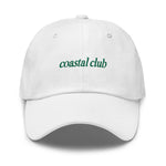 coastal club Embroidered Dad Hat | Kelly Green Thread