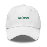 east coast Embroidered Dad Hat | Kelly Green Thread