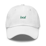 local Embroidered Dad Hat | Kelly Green Thread