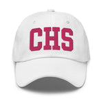 CHS Airport Code Embroidered Dad Hat South Carolina Charleston SC College Varsity Letter | Flamingo Pink Thread