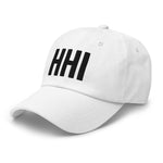 HHI Airport Code Hilton Head Island Embroidered Dad Hat