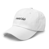 coastal club Embroidered Dad Hat | Black Thread