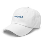 coastal club Embroidered Dad Hat | Royal Blue Thread