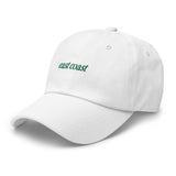 east coast Embroidered Dad Hat | Kelly Green Thread