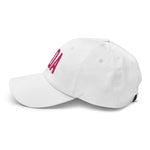 30A Rosemary Beach Florida Embroidered Dad Hat | Flamingo Pink Thread