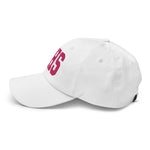 CHS Airport Code Embroidered Dad Hat South Carolina Charleston SC College Varsity Letter | Flamingo Pink Thread