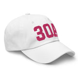 30A Rosemary Beach Florida Embroidered Dad Hat College Varsity Letter | Flamingo Pink Thread