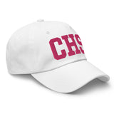 CHS Airport Code Embroidered Dad Hat South Carolina Charleston SC College Varsity Letter | Flamingo Pink Thread