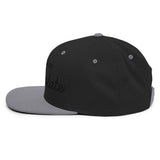 Ask Me About Real Estate Embroidered Snapback Hat | Black Thread