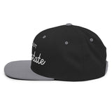 Ask Me About Real Estate Embroidered Snapback Hat | White Thread