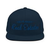 Ask Me About Real Estate Embroidered Snapback Hat