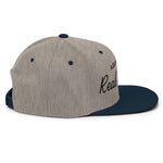 Ask Me About Real Estate Embroidered Snapback Hat | Black Thread