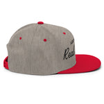 Ask Me About Real Estate Embroidered Snapback Hat | Black Thread