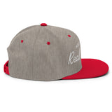 Ask Me About Real Estate Embroidered Snapback Hat | White Thread